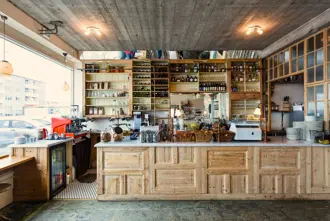 Vesturbaejar Cafe Interior Reykjavik Iceland Large