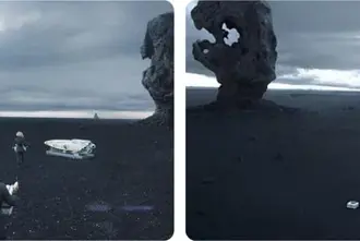 Star Trek Into Darkness Filming Location At Reynisfjara Iceland.