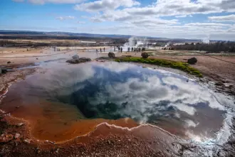 Geysir Geothermal Area Visitors Iceland Large