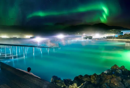 Blue Lagoon Northern Lights Winter Night Soak Iceland Travelreykjavik Medium