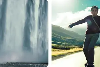 Secret Life Walter Mitty Movie Filming Locations Iceland Skogafoss Waterfall And Seydisfjordur Road.