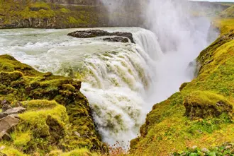Gullfoss at Golden Circle In Iceland.