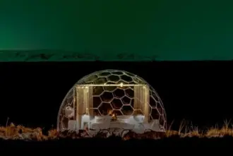 Aurora Igloo Under Northern Lights Iceland Large