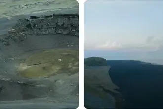 Oblivion Movie Filming Locations In Iceland Hrossaborg Crater And Black Beach.