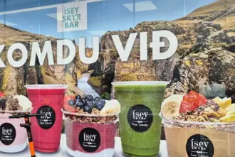 Isey Skyr Bar Closeby Bsi Bus Terminal Reykjavik Iceland.