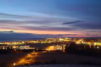 Oskjuhlid Reykjavik View From Perlan Observation Deck.
