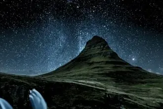 Iceland Dark Night Sky.