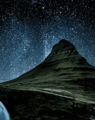 Iceland Dark Night Sky.