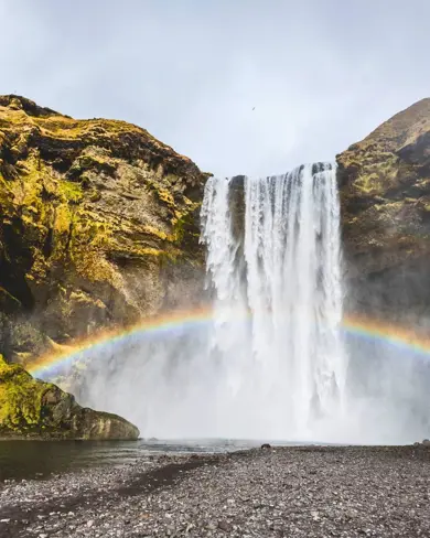 Iceland Skogafoss Waterfall Rainbow Large2100x1401