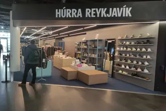 Hurra Clothing Store at Keflavik Airport in Iceland.