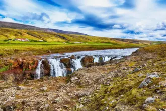 Kolugljufur Canyon And Waterfall Farm North Iceland Medium