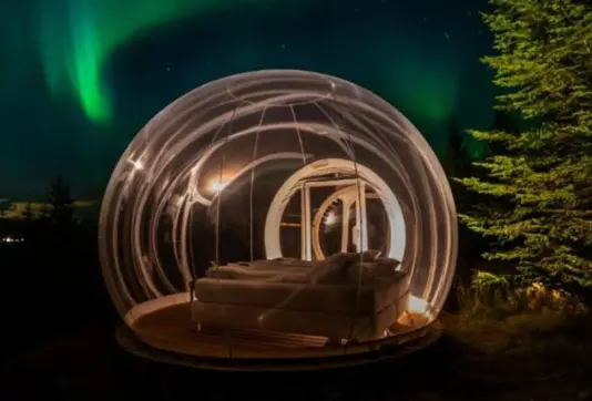 Buubble Hotel Under Northern Lights Iceland Large