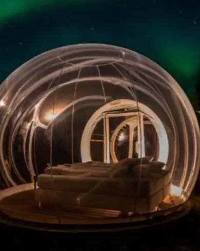 Buubble Hotel Under Northern Lights Iceland Large