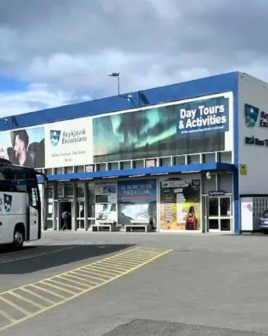 Bsi Bus Terminal Exterior Reykjavik Iceland.