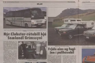 2000 Snaeland Grimsson Travel Gets A New Bus Newspaper Article Medium