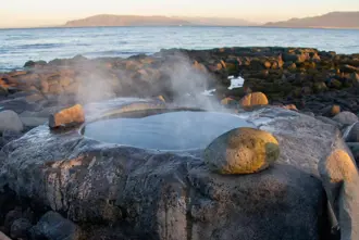 Kvika Footbath Hot Spring Ocean View Large
